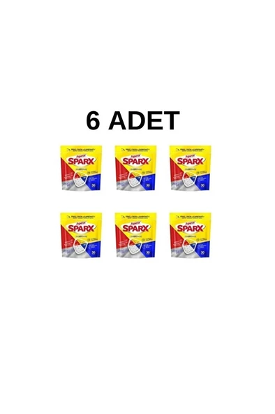 ASPEROX Sparx Bulaşık Makinesi Deterjanı 30LU 6 ADET ürün görseli 1