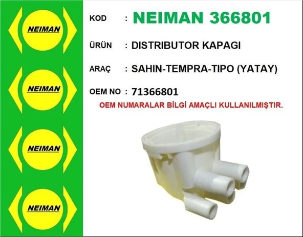 NEIMAN DISTRIBUTOR KAPAGI  SAHIN-TEMPRA-TIPO (YATAY) ürün görseli 1