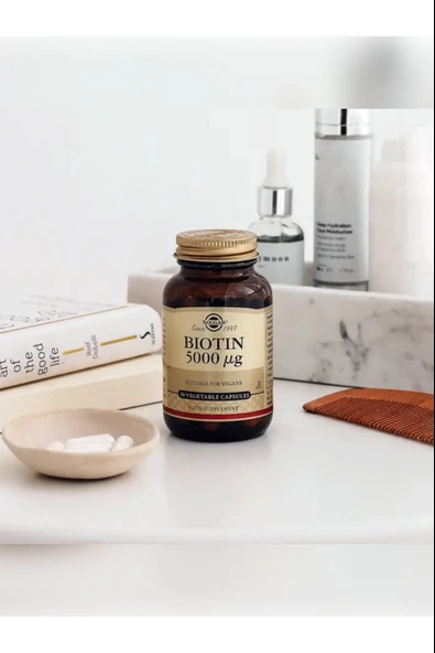 Solgar Biotin 5000 Mcg 100 Kapsül - Resim 3