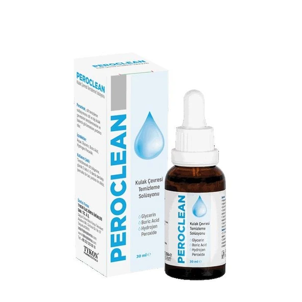 Tykon İlaç Kimya Peroclean Kulak Çevresi Temizleme Solüsyonu 30ml ürün görseli 1