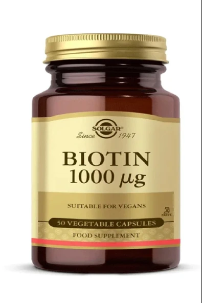 Solgar Biotin 1000 Mcg 50 Kapsül 2 Adet - Resim 2