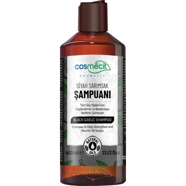 COSMECİT SİYAH SARIMSAK ŞAMPUANI 400 ML ürün görseli 1
