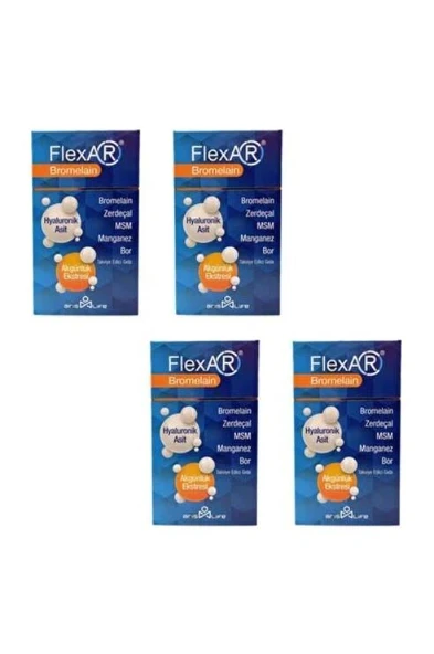Aris Life Flexar Bromelain 30 Tablet 4'Lü PAKET (SKT:02/2028) ürün görseli 1