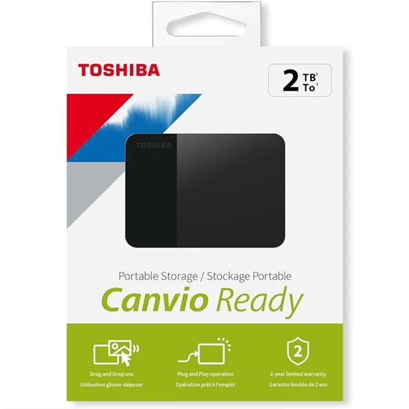 Toshiba 2TB Canvio Ready Usb 3.2 Gen1 HDTP320EK3AA ürün görseli 1