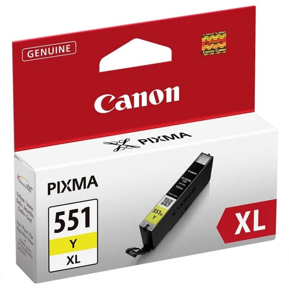 CLI-551Xl Y Yellow Sarı Yüksek Kapasiteli Mürekkep Kartuş İp7250 Mx925 ürün görseli 1