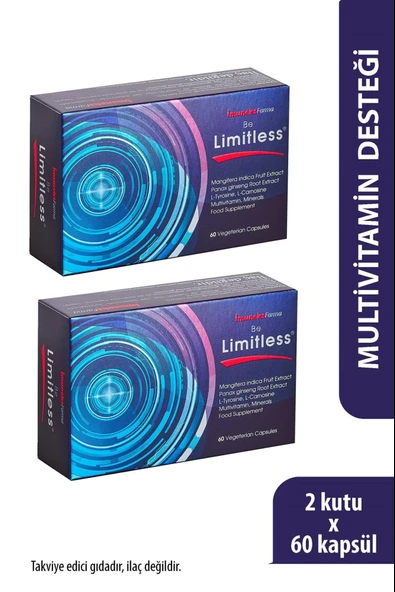 İmuneks Farma Be Limitless 60 Kapsül 2 Adet ürün görseli 1
