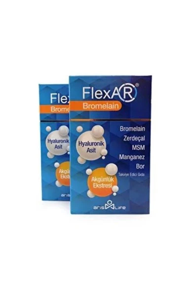 Aris Life Flexar Bromelain 30 Tablet 2'Li PAKET (SKT:02/2028) ürün görseli 1