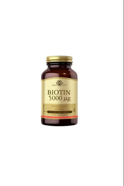 Solgar Biotin 5000 Mcg 100 Kapsül ürün görseli 1