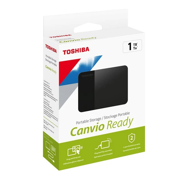 Toshiba 1TB Canvio Ready Usb 3.2 Gen1 HDTP310EK3AA ürün görseli 1