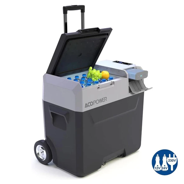 Acopower PX50 12/24/220Volt 50Litre Kompresörlü Tekerlekli Outdoor Oto Buzdolabı (Akü Dahil Değildir) ürün görseli 1