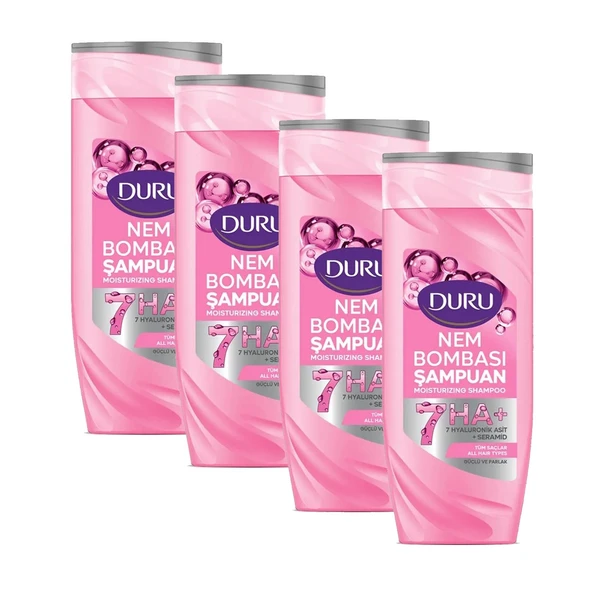 Duru Nem Bombası Tüm Saçlar İçin Şampuan 400 ml x 4 Adet ürün görseli 1