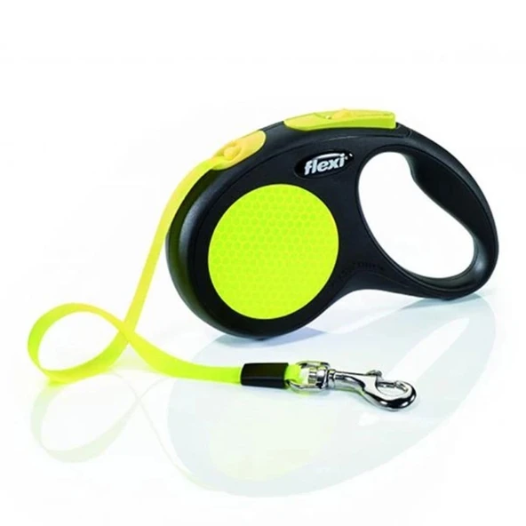 Flexi New Neon Otomatik Şerit Köpek Gezdirme Tasması Large 5 Metre ürün görseli 1