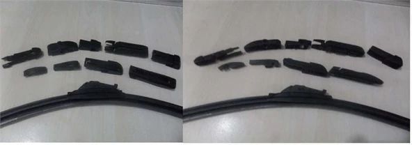 INWELLS 600MM 9 APARATLI BANANA TİP SİLECEK SÜPÜRGESİ ürün görseli 1