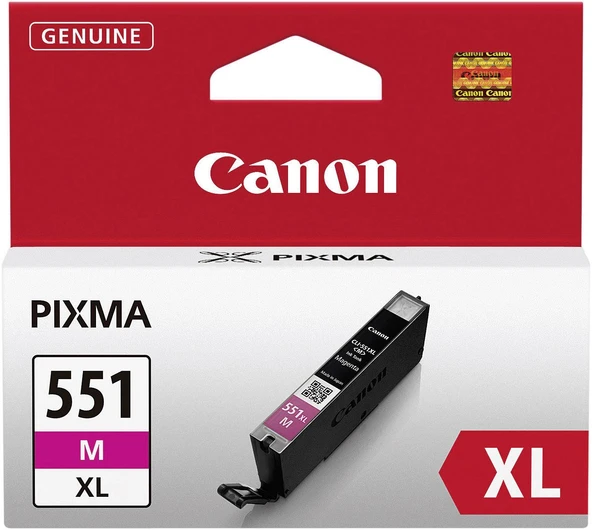 CLI-551Xl M Magenta Kırmızı Yüksek Kapasiteli Mürekkep Kartuş İp7250 Mx925 ürün görseli 1