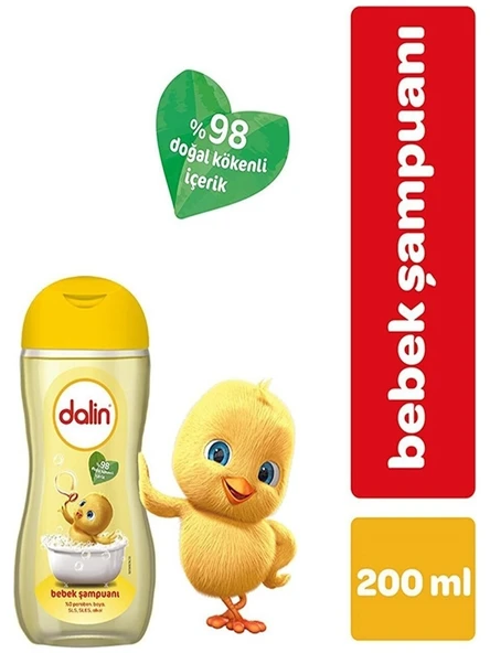 Dalin Bebek Şampuan 200ML 3 Adet Dalin 200 ml - Resim 2