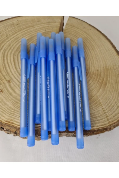 Round Stic Mavi 12 Lı Tükenmez Kalem ürün görseli 1