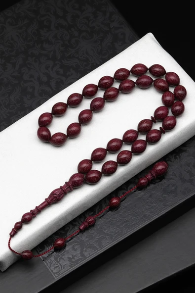 Selamet Şeker Morgül Ağacı Tesbih 9 x 12 mm Beyzi Kesim - TGMS-5 ürün görseli 1