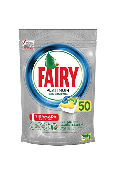 FAİRY Platinum Limon 50 Adet Bulaşık Makinesi Kapsülü ürün görseli 1