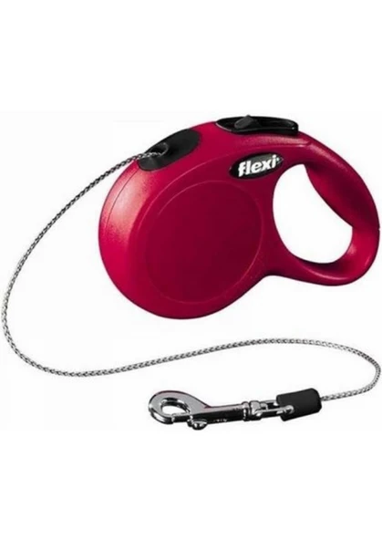 Flexi New Classic Otomatik Kırmızı İpli Köpek Gezdirme Tasması XSmall 3 Metre ürün görseli 1