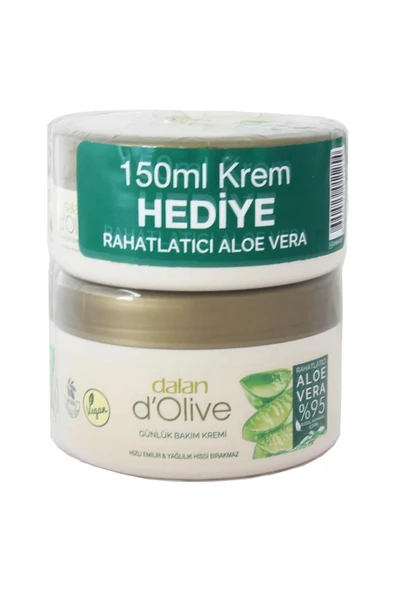 Dalan D Olive Rahatlatıcı Aloe Vera Günlük Bakım Kremi 250 ml + 150 ml ürün görseli 1