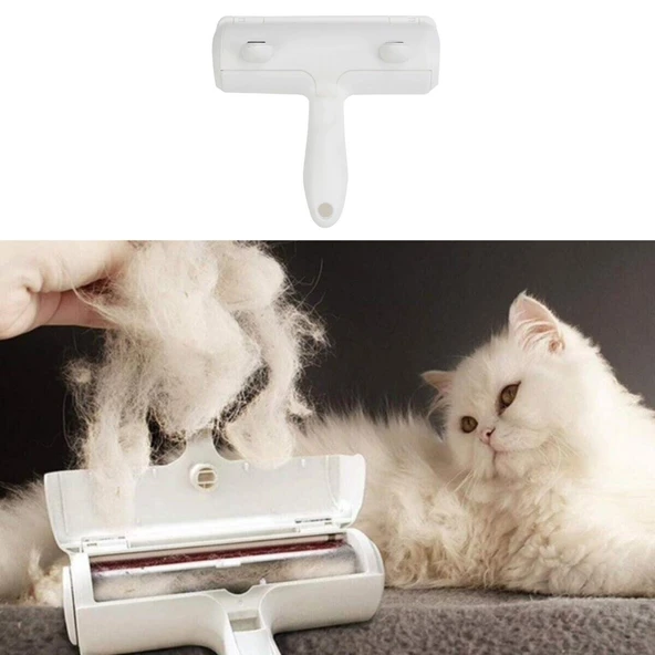 Hazneli Kedi Köpek Tüy Toplama Aleti ürün görseli 1