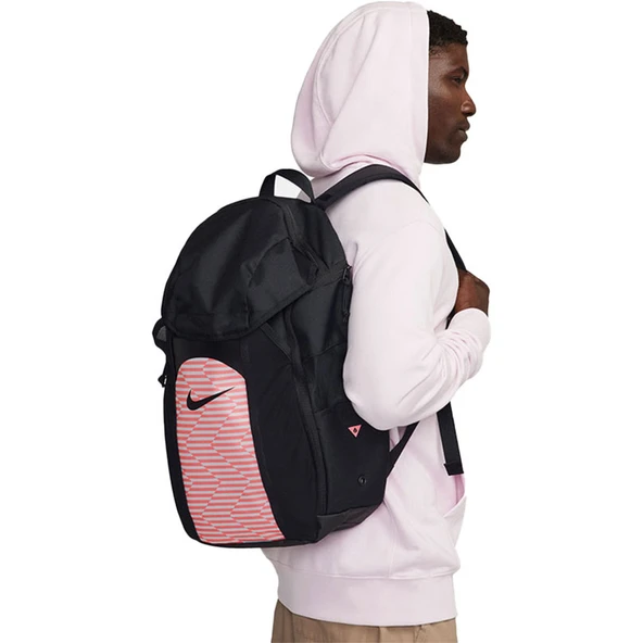 Nike Academy Team Backpack 30L Siyah/Pembe Yağmurluklu Spor Sırt Çantası DV0761-017 ürün görseli 1