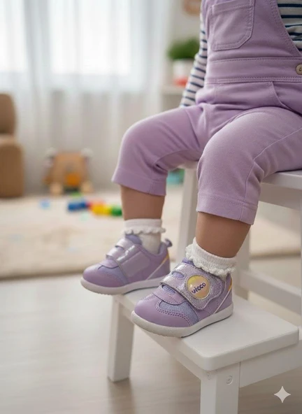 Vicco 346.E25Y.170 Lila Donut Anatomik Kız Çocuk İlk Adım Ayakkabısı ürün görseli 1