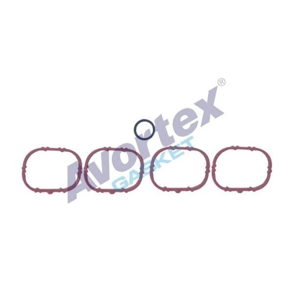 AVORTEX EMME MANİFOLD CONTA RENAULT 1.6  16V (K4M) *YENİ MODEL* MEGANE-FLUENCE-LAGUNA-CLİO  4 PARÇA SİLİKON ürün görseli 1