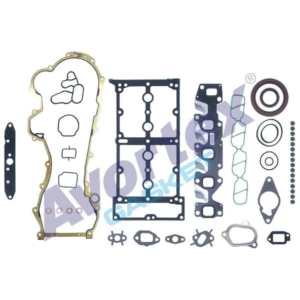 AVORTEX FULL TAKIM CONTA SKC HARİÇ FIAT 1.3 MULTİJET (JTD) 16V  DOBLO-PALİO-ALBEA-PUNTO-PANDA-LİNEA-FİORİNO  EURO 4 NBR KEÇELİ-SUBAP LASTİKLİ ürün görseli 1