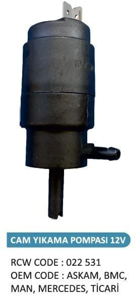 ROCKSWELL SU FİSKİYE MOTORU 12V  NEW ASKAM,BMC,MERCEDES,MAN,TİCARİ ürün görseli 1