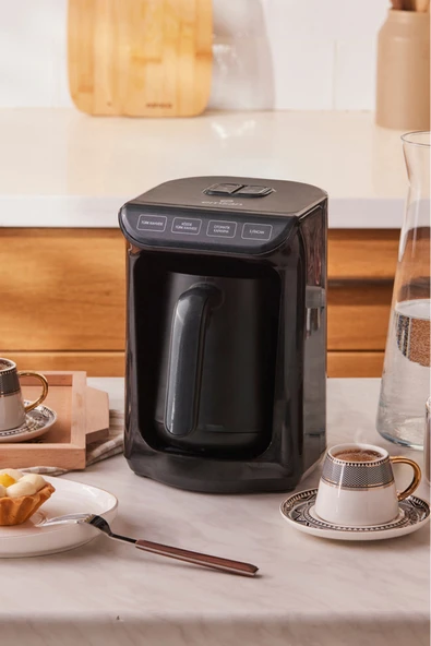 Közde Türk Kahve Makinesi Shiny Black 5 Fincan Kapasiteli ürün görseli 1