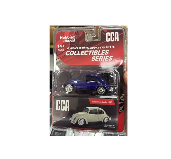 CCA Collectibles Series Volkswagen Beetle 1967 Mavi 1/64 Model Araba ürün görseli 1