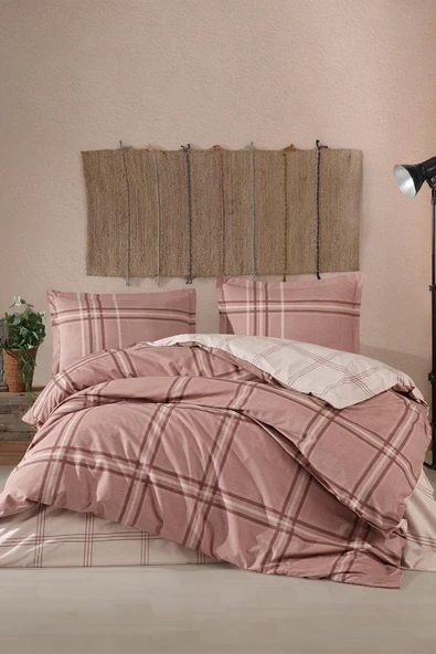 Clasy %100 Pamuk Tek Kişilik Nevresim Takımı CapellaV2 Kahve ürün görseli 1