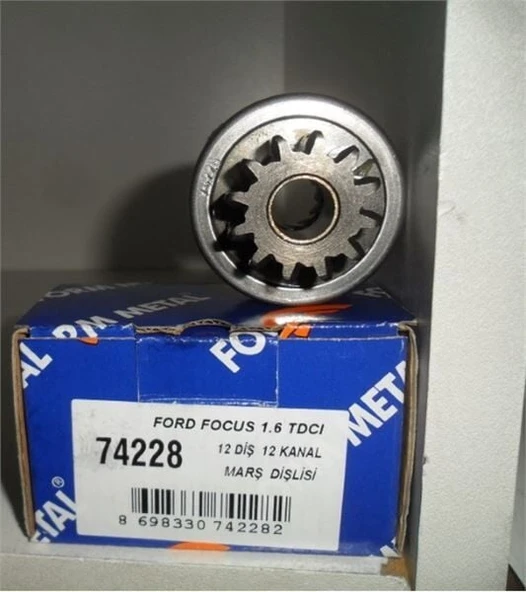FORM METAL MARŞ DİŞLİSİ 12 DİŞ 12 KANAL MOTORCRAFT TİP FORD FOCUS 1.6 TDCI ürün görseli 1