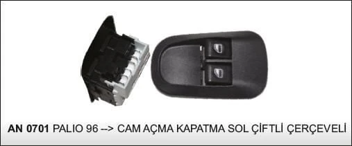 VERTEX CAM KALDIRMA ANAHTARI ÇİFTLİ SOL FIAT PALIO 96- ürün görseli 1
