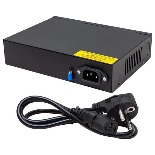 Powermaster POE4+2 72W 10/100 MBPS Poe Ethernet Switch - Resim 2