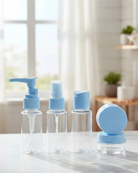 30 ml 5’li Seyahat Boy Kozmetik Organizer Seti ürün görseli 1