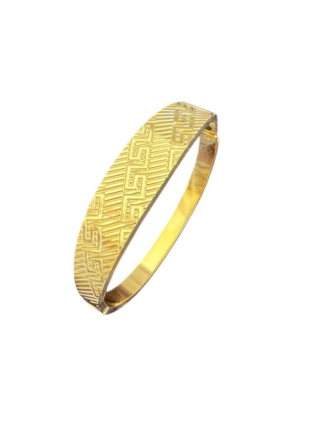 GOLD RENK KADIN KELEPÇE BİLEKLİK ÇELİK MODEL ürün görseli 1