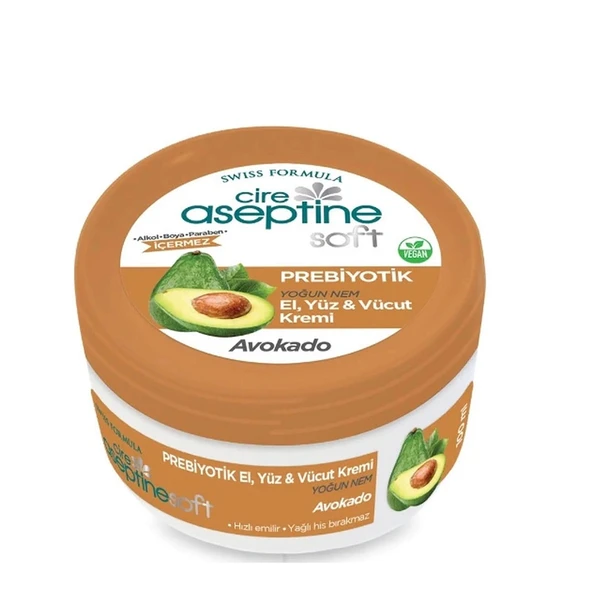 Cire Aseptine Soft Prebiyotik Avokado Özlü Krem 100 ml ürün görseli 1