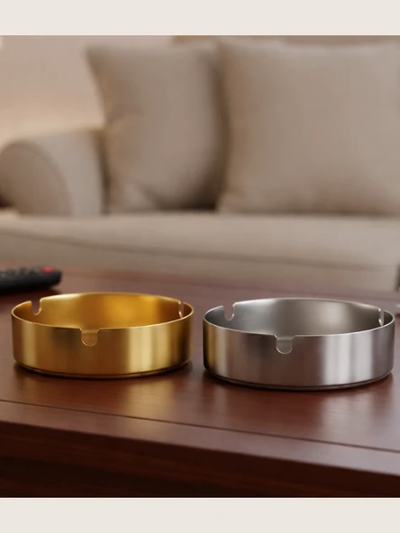 Mucit Home 1 Adet Gold Küllük & 1 Adet Gümüş Renk Küllük ürün görseli 1