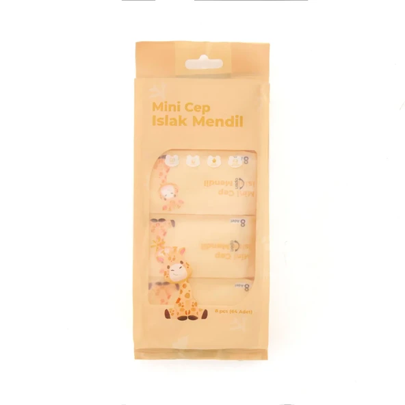 Mini Cep Islak Mendil Günlük Pratik 8'li Paket (5250) - Resim 2