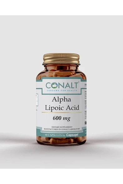 Alpha Lipoic Acid -600 mg Alfa Lipoik Asit içeren Premium Gıda Takviyesi ürün görseli 1