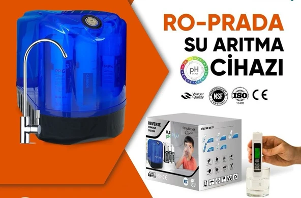 Asyam Prada 8 LT 5 Aşamalı Booster Motorlu Elektrikli Su Arıtma Cihazı ürün görseli 1