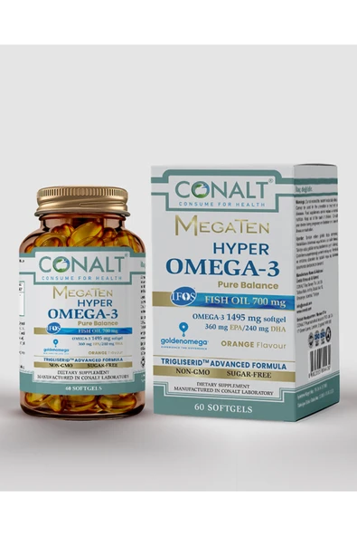 MegaTen Hyper OMEGA-3 Pure Balance – 1000 mg (36/24 Oranı) ürün görseli 1