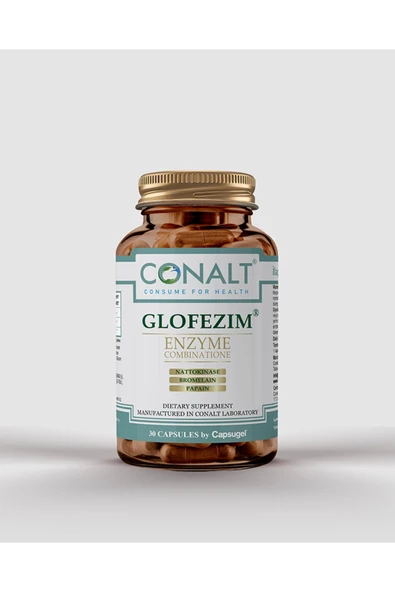 Glofezim – Nattokinaz, Bromelain ve Papain Enzim Kombinasyonu İçeren Premium Takviye (30 Kapsül) ürün görseli 1