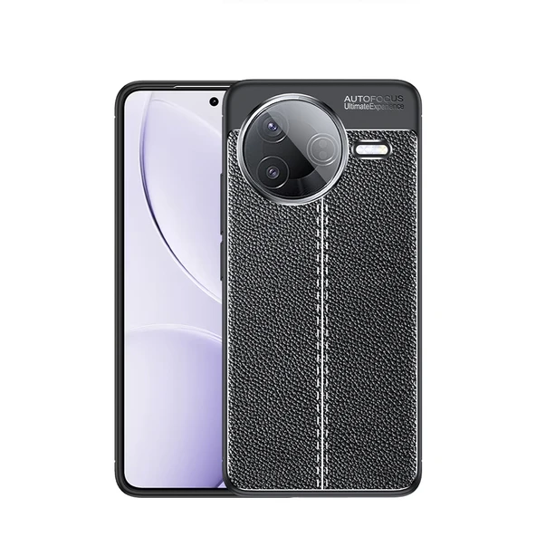 Xiaomi Poco F7 Pro Kılıf Deri Desenli Kamera Korumalı Silikon ürün görseli 1