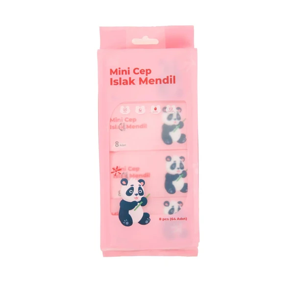 Mini Cep Islak Mendil Günlük Pratik 8'li Paket (5250) - Resim 4