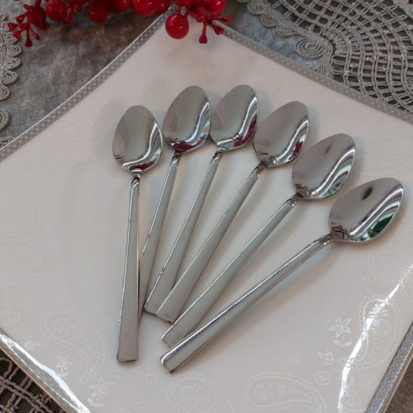 Seramikci  6lı Nescafe Kaşığı Platin ürün görseli 1