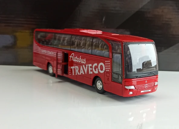 Dianomi 1:64 ölçek/ Mercedes Benz Travego yolcu otobüsü metal ürün görseli 1