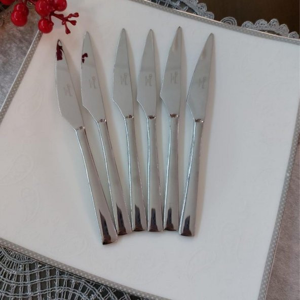 Seramikci 6lı Pasta Bıçağı Platin ürün görseli 1
